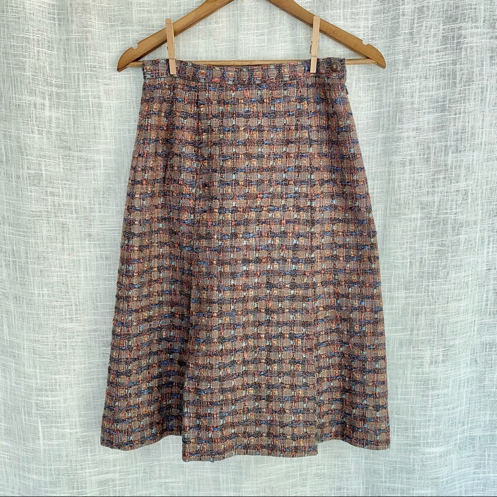 Jaeger Multicolor A-Line Skirt